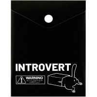 Папка-конверт на кнопке "Интроверт" 158х114мм вертикальный, полипропилен 0,18мм 69030