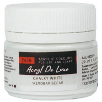 Краска акриловая 20мл "Акрил-Хобби Де Люкс" меловая белая 0303174