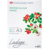 Папка д/акварели А3 12л 200г/м2 100% целлюлоза 252781935