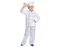 Карн.костюм Повар-Шеф р.32-34 рост 128-134см (колпак, куртка, брюки) текстиль 5117-M