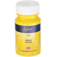 Краска акриловая 100мл желтая светлая Ладога 2227213