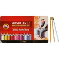 Карандаши акварельные 72 цвета "Mondeluz Old man" шестигранные дерево, металл 3727