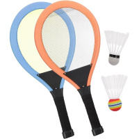 Ракетки для бадминтона 56см с 2-мя воланчиками 9см, светящиеся, пластик/нейлон R0157-1