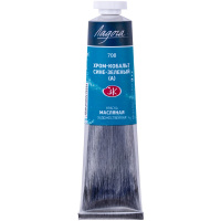 Краска масляная 46мл хром-кобальт сине-зеленый (а) туба Ладога 1204708