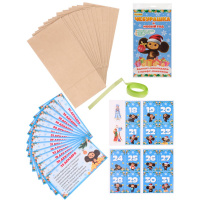 Адвент-календарь "Чебурашка и Новый год" с крафт-пакетами АК-9102