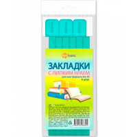 Набор закладок самоклеящихся 6 шт/уп 1,2х37,6см матово-зеленые 2921/6-139