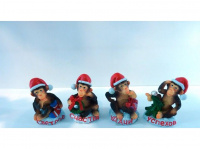 Сувенир Обезьяна 7*4см коричневая 4 вида Y2629-15