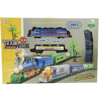 Железная дорога Паровоз +1 вагон (размер в сборке 147х125см), пластик (свет, звук) 2007910/2018A Железная дорога Паровоз +1 вагон (размер в сборке 147х125см), пластик (свет, звук) 2007910/2018A