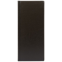 Визитница 96 визиток 12х24х1см пвх, черная 2350-107