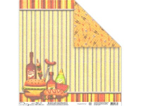 Бумага д/скрапбукинга 30,5х30,5см,барбекю, FOP(190)099