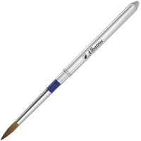 Кисть синтетика круглая №5 имитация колонка, короткая ручка, в футляре 4680043634002