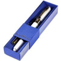 Ручка шариковая "Monaco" 0,5мм синяя, белый корпус, в синей коробке 20-0125/026