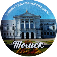 Значок "Виды Томска №5. Томский государственный университет" d-44мм
