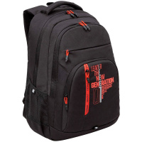 Рюкзак 32х47х17см 832гр, 2 отделения, 4 кармана, черный/красный RU-436-2/1