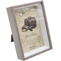 Рамка для фото 10х15см дерево/пластик, 3 цвета HW001