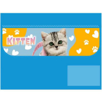 Папка д/труда А4 "Kitten" 325х240мм раскладная на липучке, ткань, картон ПТР-10 Папка д/труда А4 "Kitten" 325х240мм раскладная на липучке, ткань, картон ПТР-10