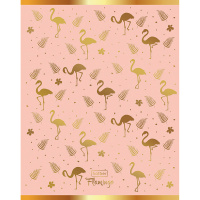 Тетрадь А5 48л клетка "Золотой сон" на скобе 3D фольга матовая ламинация 5 дизайнов 061459