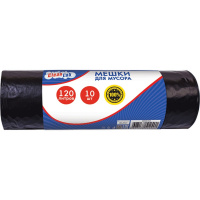 Пакет мусорный ПВД 120л. 10шт, 40мкм 70х110см 9050702