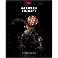 Тетрадь А5 48л клетка "Atomic Heart №2" на скобе 5 дизайнов 48Т5В1/084376