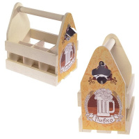 Подставка для 6-ти бутылок с открывалкой 26х18х31см 231902