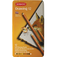 Карандаши 12 цветов "Drawing" круглые дерево, металл 0700671