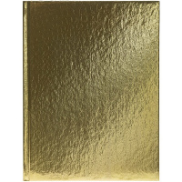 Бизнес-блокнот А5 80л клетка металлик золото, 5-цветный блок тиснение CROCO 7БЦ 084778