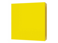 Салфетка 33х33мм 1шт Тонированная желтая трехслойная 1002123