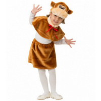 Карн.костюм Обезьяна р.28 рост 110см (маска, пелерина, юбка) мех 119-28