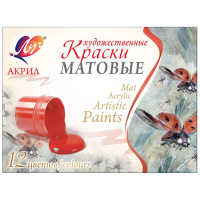 Краски акриловые 12 цветов 20мл матовые 29С 1747-08