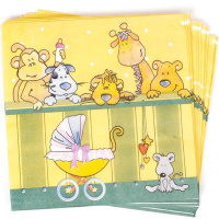 Салфетки 33х33х20шт Праздник Y6794-18