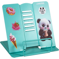 Подставка для книг металлическая "Yummy Panda" 20х19см бирюзовая, в пакете 8063502