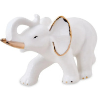 Сувенир "Слон" 11см керамика, белый Y10416-24