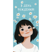 Конверт для денег "В День Рождения" 167х83мм 0320.986