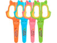 Ножницы детские 13,8см "Happy Cat" сталь, ассорти 6061