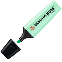 Маркер текстовыделитель "Boss" пастельно-мятный, клиновидный наконечник, толщина линии 2-5мм 70/116