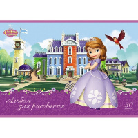 Альбом для рисования А4 30л "София Прекрасная" на скобе 5 дизайнов 068757