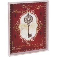 Ключница "Ключ" 30х3,5х20см дерево/бумага 611430