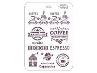 Трафарет пластиковый 22х31см "Кофейные этюды" ТМ-12