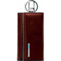 Ключница "Blue Square" 14х7,5х1см коричневая, натуральная кожа PC1397B2/MO