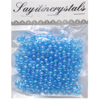 Набор бусин 6мм 13х10см голубой Y9021-19