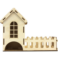 Заготовка для декорирования "Чайный домик с конфетницей" 24,5х10х19,5см, фанера 3мм