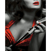 Живопись по номерам (акрил) 40х50см "Ночной джаз" сложность 3, холст на подрамнике МСА1819