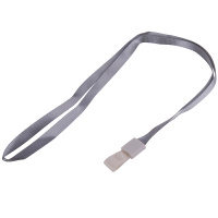 Шнур для бейджа 45х1см нейлон серый 8352