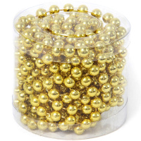 Бусы Шары 7,5мм 5м золото Y6603-18