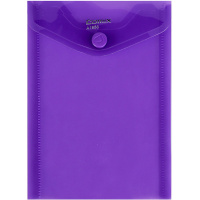 Папка-конверт на кнопке А6 фиолетовая A1856