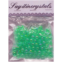 Набор бусин 10мм 13х10см зеленый Y9023-19