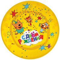 Набор тарелок "Три Кота" 18см 6шт бумажные DB 60148700