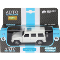Машина "Mercedes-Benz G350d" белая, инерционная, металл 17,5см (свет, звук, откр.двери) JB1200182 Машина "Mercedes-Benz G350d" белая, инерционная, металл 17,5см (свет, звук, откр.двери) JB1200182