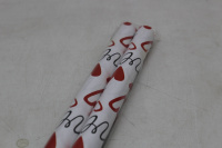 Бумага упаковочная 70см х 1м 2шт/уп "Сердца на белом" 11435-24