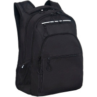 Рюкзак 31х43х20см, 790гр, 3 отделения, 4 кармана, черный/серый RU-531-1/1